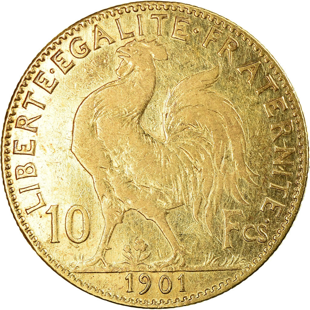 Coin, France, Marianne, 10 Francs, 1901, Paris, EF(40-45), Gold, KM:846