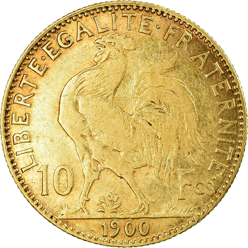 Coin, France, Marianne, 10 Francs, 1900, Paris, EF(40-45), Gold, KM:846