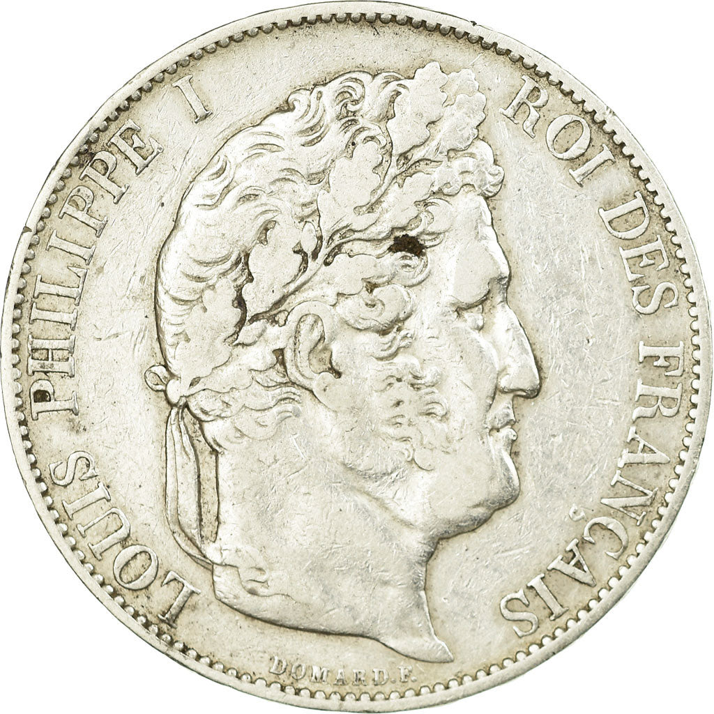 Moneta, Francia, Louis-Philippe, 5 Francs, 1846, Lille, MB+, Argento, KM:749.13