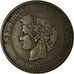 Moneta, Francia, Cérès, 10 Centimes, 1873, Bordeaux, BB, Bronzo, KM:815.2
