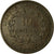 Munten, Frankrijk, Cérès, 10 Centimes, 1871, Paris, ZF+, Bronze, KM:815.1