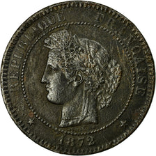 Coin, France, Cérès, 10 Centimes, 1872, Bordeaux, VF(30-35), Bronze, KM:815.2