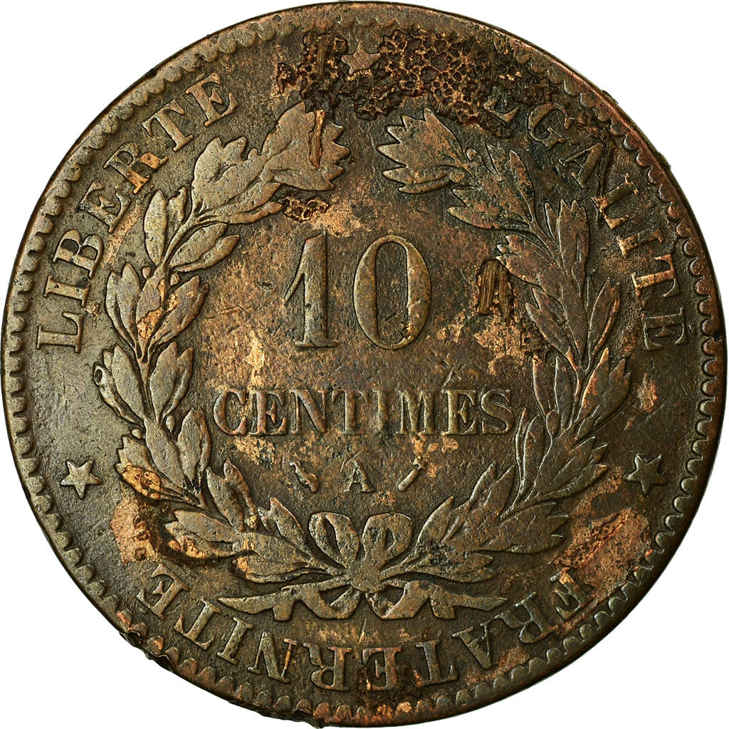Münze, Frankreich, Cérès, 10 Centimes, 1884, Paris, S, Bronze, KM:815.1
