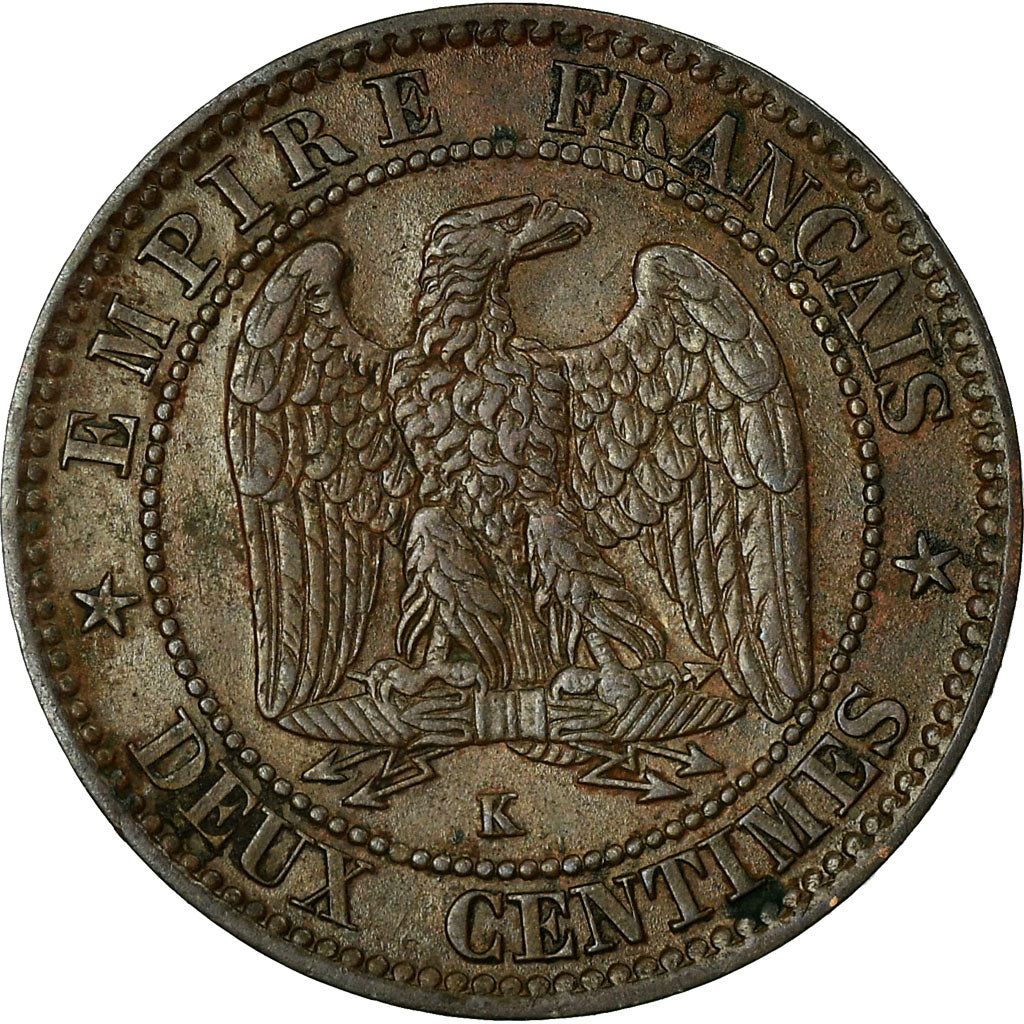 Moneta, Francja, Napoleon III, Napoléon III, 2 Centimes, 1854, Bordeaux