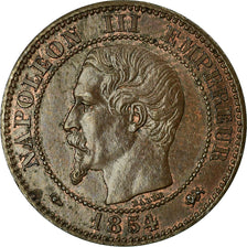 Coin, France, Napoleon III, 2 Centimes, 1854, Lyon, EF(40-45), KM 776.4