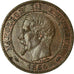 Coin, France, Napoleon III, 2 Centimes, 1854, Lyon, EF(40-45), KM 776.4