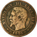 Coin, France, Napoleon III, 2 Centimes, 1855, Rouen, VF(20-25), KM 776.2