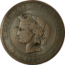 Coin, France, Cérès, 10 Centimes, 1881, Paris, VG(8-10), Bronze, KM:815.1