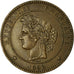 Coin, France, Cérès, 10 Centimes, 1892, Paris, AU(50-53), Bronze, KM:815.1