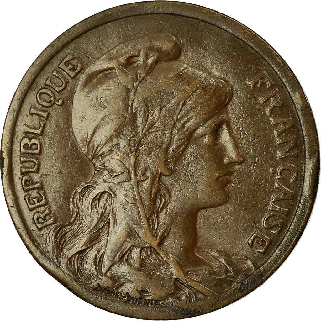 Coin, France, Dupuis, 10 Centimes, 1917, Paris, EF(40-45), Bronze, KM:843