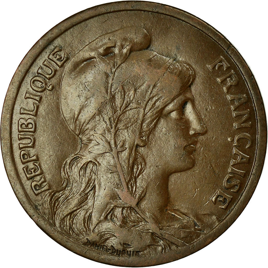 Coin, France, Dupuis, 10 Centimes, 1915, Paris, AU(55-58), Bronze, KM:843