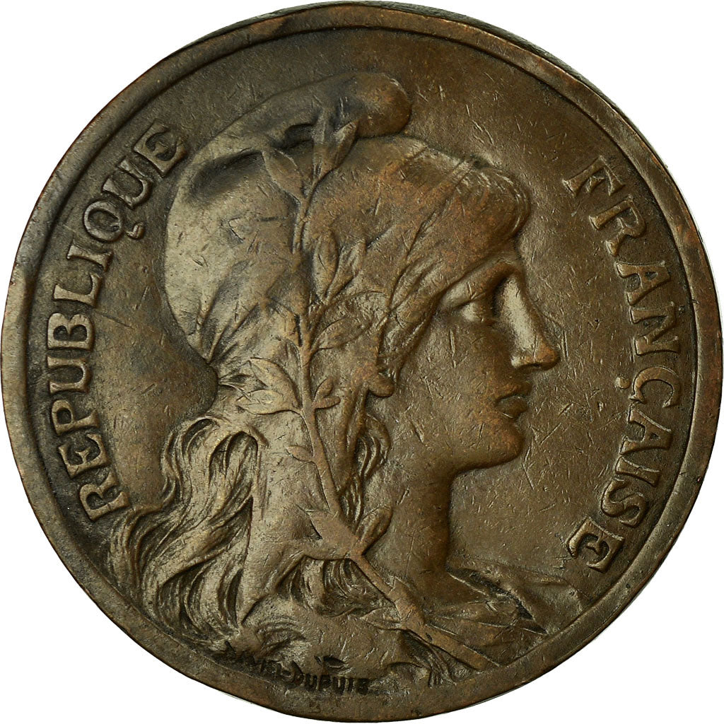 Coin, France, Dupuis, 10 Centimes, 1916, Paris, AU(50-53), Bronze, KM:843