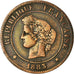 Monnaie, France, Cérès, 5 Centimes, 1883, Paris, TB+, Bronze, Gadoury:157a