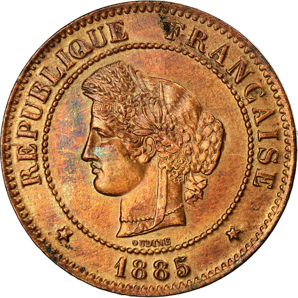 Coin, France, Cérès, 5 Centimes, 1885, Paris, AU(50-53), Bronze, KM:821.1