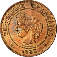 Coin, France, Cérès, 5 Centimes, 1885, Paris, AU(50-53), Bronze, KM:821.1