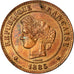 Coin, France, Cérès, 5 Centimes, 1885, Paris, AU(50-53), Bronze, KM:821.1