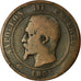 Moneta, Francia, Napoleon III, 10 Centimes, 1855, Marseille, B+