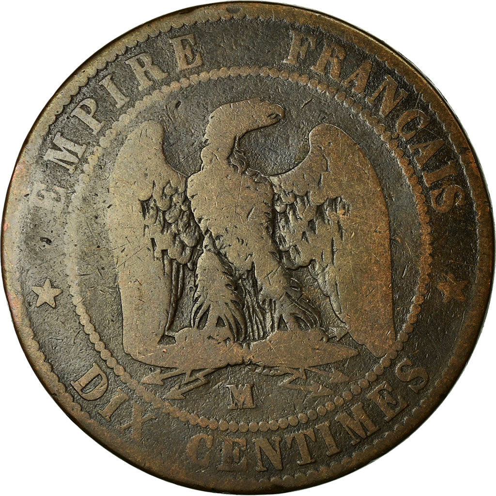 Coin, France, Napoleon III, Napoléon III, 10 Centimes, 1855, Marseille