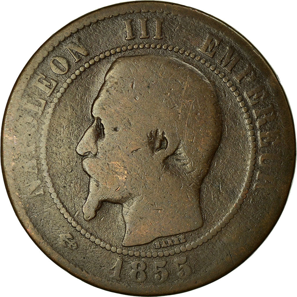 Munten, Frankrijk, Napoleon III, 10 Centimes, 1855, Lille, ZG