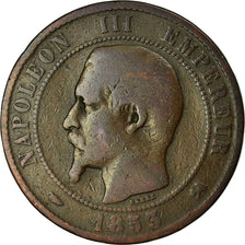 Munten, Frankrijk, Napoleon III, 10 Centimes, 1853, Rouen, ZG+