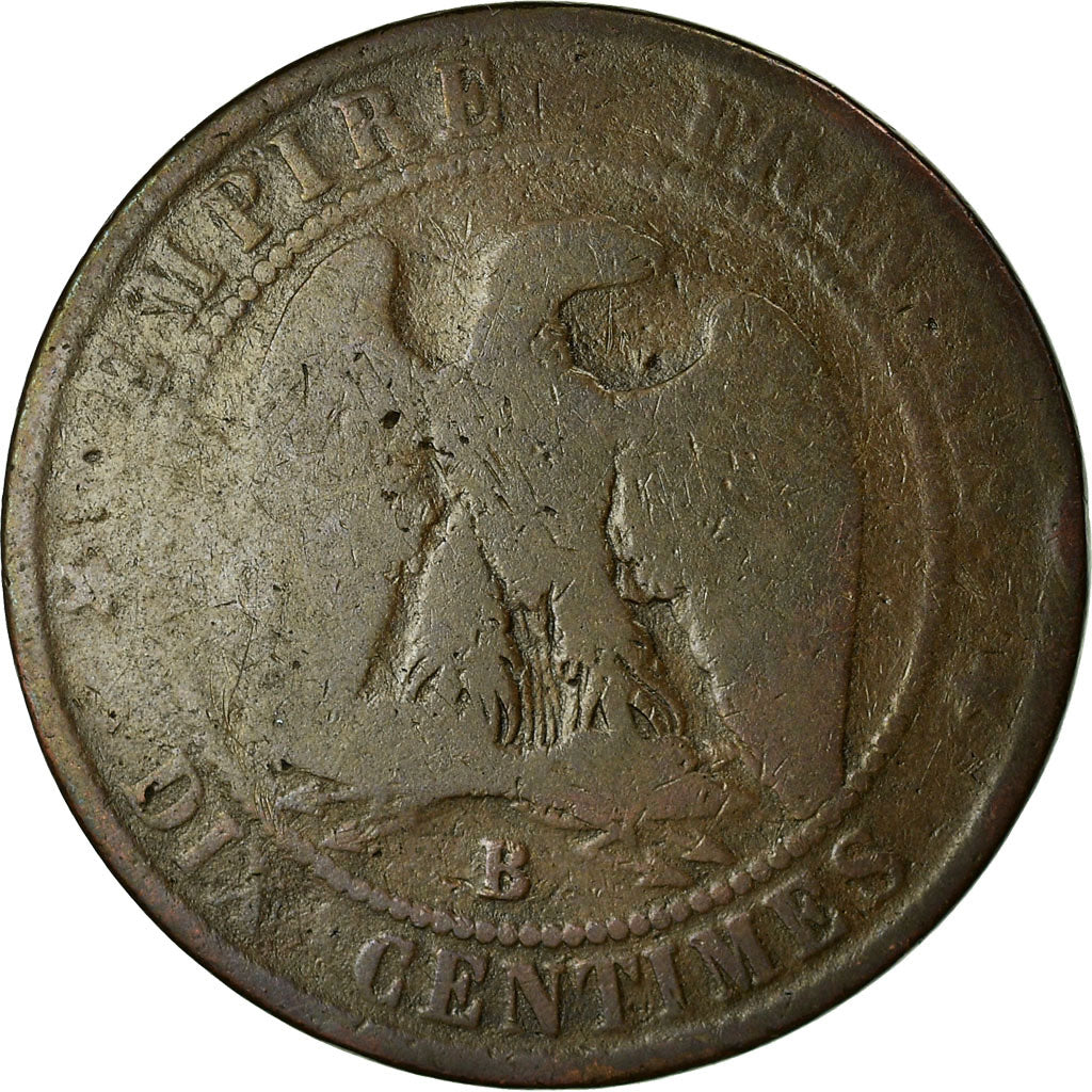 Munten, Frankrijk, Napoleon III, 10 Centimes, 1853, Rouen, ZG+