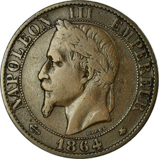 Coin, France, Napoleon III, 5 Centimes, 1864, Paris, VF(20-25), KM 797.1
