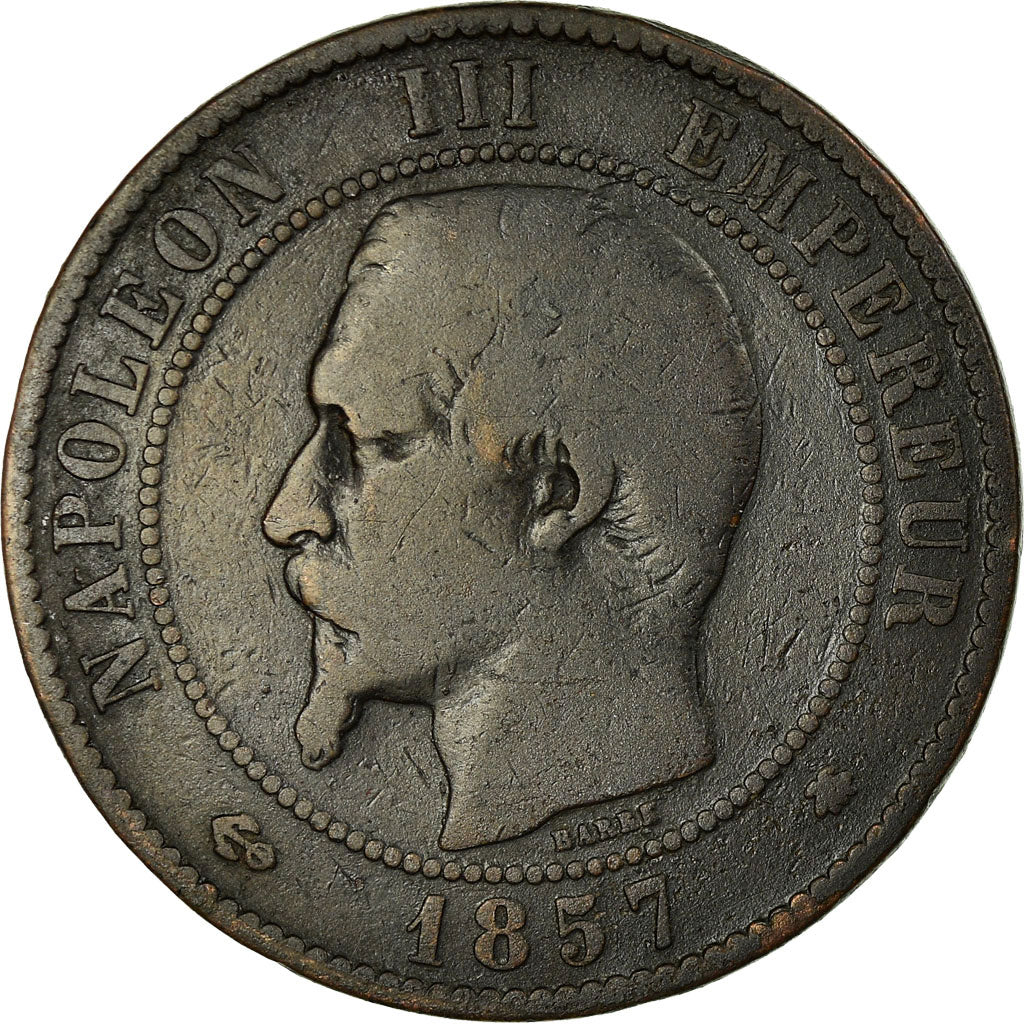 Münze, Frankreich, Napoleon III, 10 Centimes, 1857, Strasbourg, SGE+