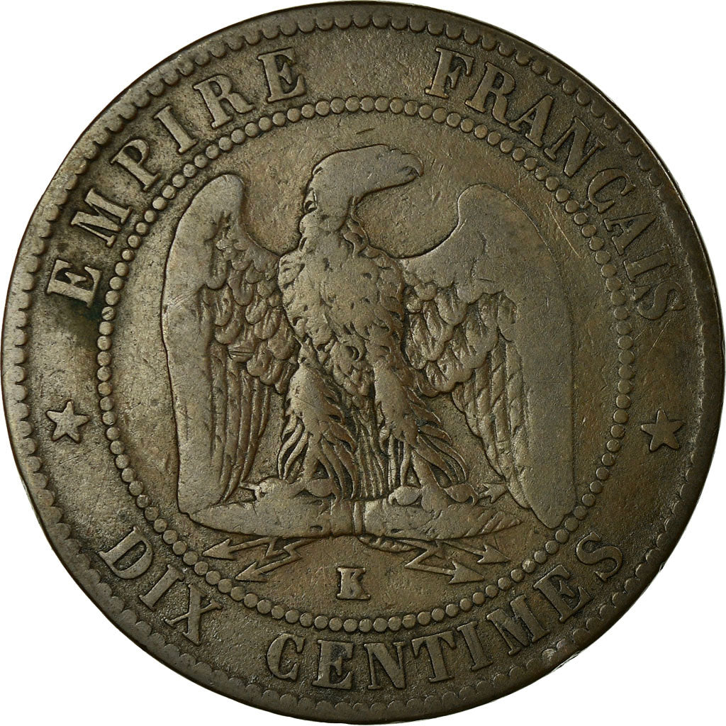 Münze, Frankreich, Napoleon III, 10 Centimes, 1857, Bordeaux, SGE+