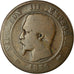 Moneta, Francja, Napoleon III, Napoléon III, 10 Centimes, 1856, Lyon, VG(8-10)