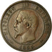 Moneta, Francia, Napoleon III, 10 Centimes, 1855, Rouen, MB+