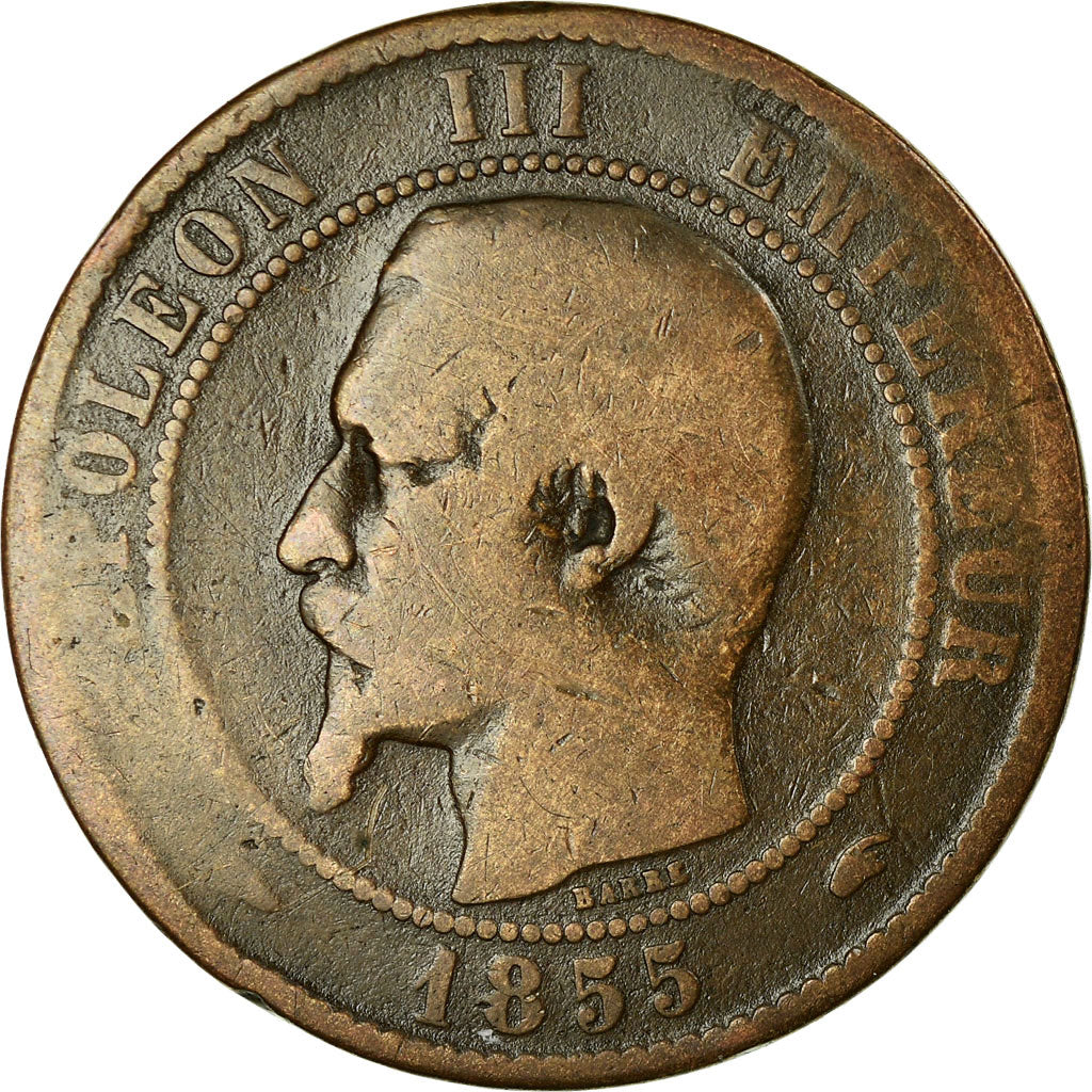 Moneta, Francia, Napoleon III, 10 Centimes, 1855, Paris, B