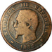 Moneda, Francia, Napoleon III, 10 Centimes, 1853, Bordeaux, BC