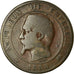 Moeda, França, Napoleon III, 10 Centimes, 1854, Lyon, VG(8-10)