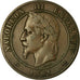 Moneta, Francja, Napoleon III, 10 Centimes, 1861, Bordeaux, VF(30-35)