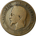 Coin, France, Napoleon III, 10 Centimes, 1863, Bordeaux, VG(8-10)