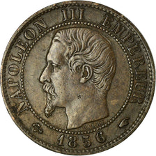 Coin, France, Napoleon III, Centime, 1856, Paris, EF(40-45), KM 775.1