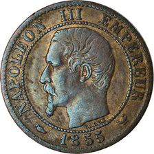 Coin, France, Napoleon III, Centime, 1855, Lille, VF(20-25), KM 775.7