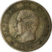 Moneta, Francia, Napoleon III, Centime, 1855, Paris, BB, Bronzo