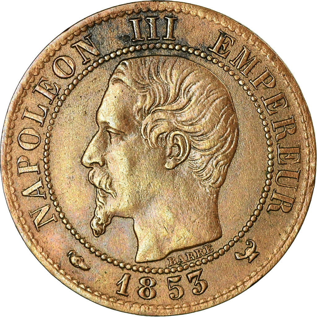 Coin, France, Napoleon III, Centime, 1853, Lille, VF(30-35), KM 775.7
