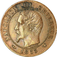 Monnaie, France, Napoleon III, Centime, 1853, Lille, TB+, Bronze, Gadoury 86