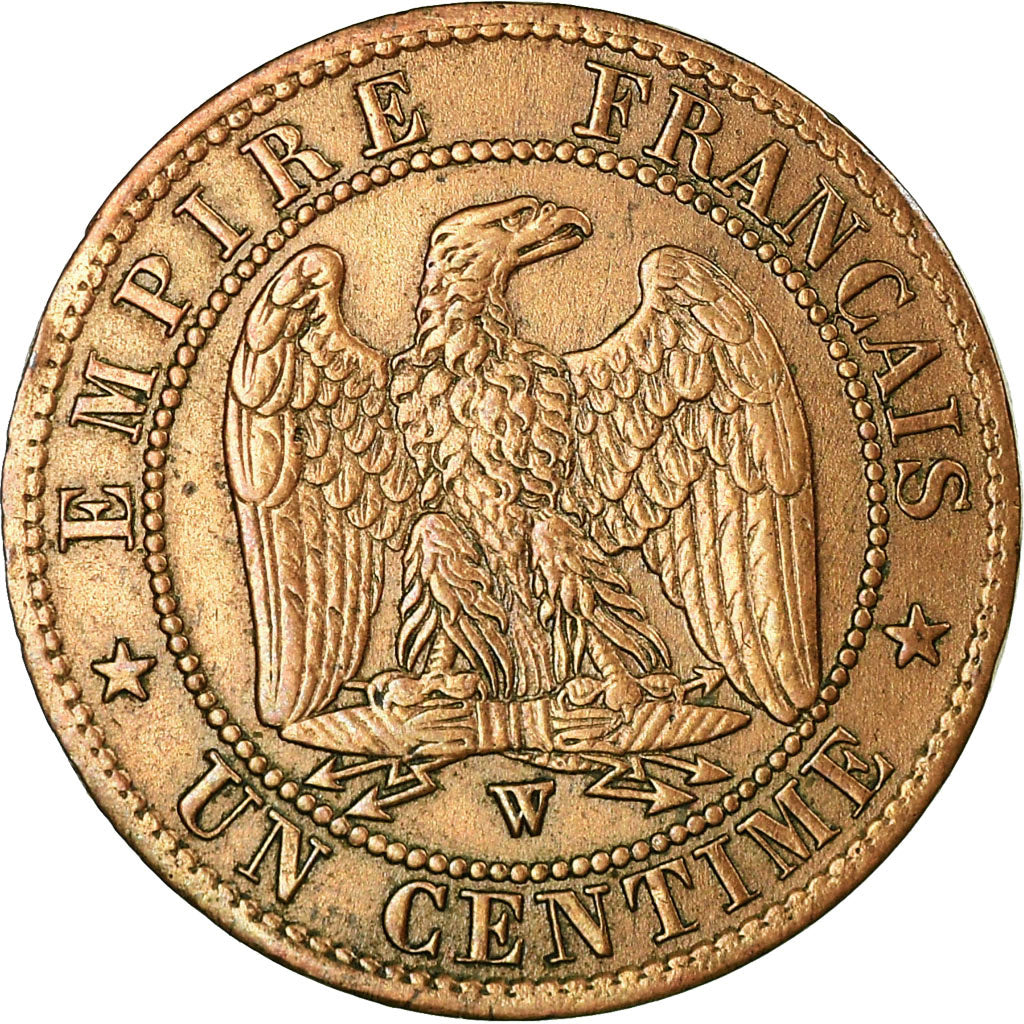Coin, France, Napoleon III, Centime, 1853, Lille, VF(30-35), KM 775.7