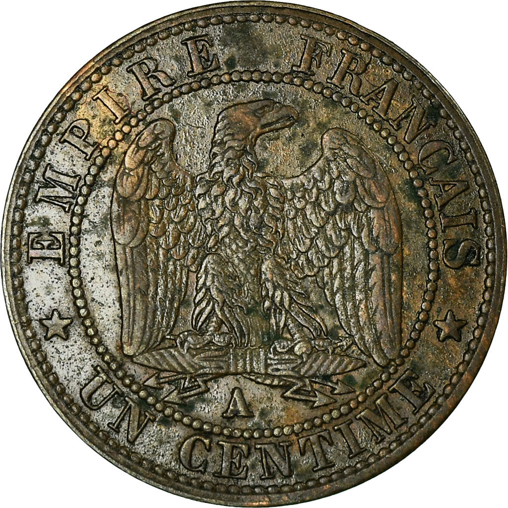 Coin, France, Napoleon III, Centime, 1862, Paris, EF(40-45), KM 795.1