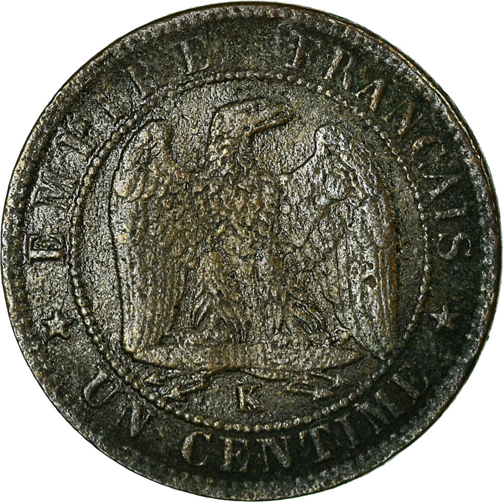 Munten, Frankrijk, Napoleon III, Centime, 1862, Bordeaux, ZG+