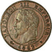 Moneda, Francia, Napoleon III, Centime, 1862, Strasbourg, MBC+