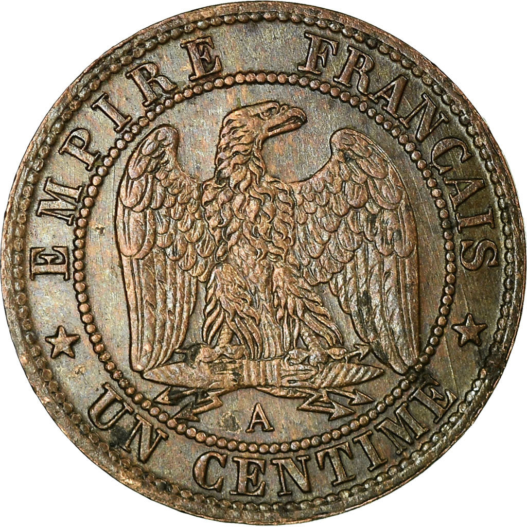 Moneta, Francia, Napoleon III, Centime, 1870, Paris, BB+, Bronzo