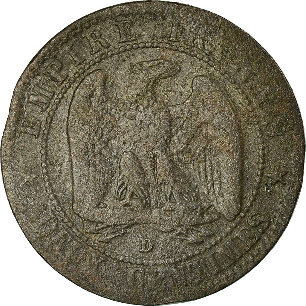 Münze, Frankreich, Napoleon III, 2 Centimes, 1855, Lyon, SGE+