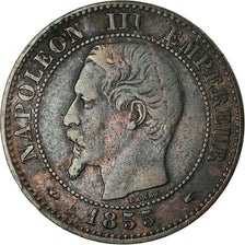Moneta, Francia, Napoleon III, 2 Centimes, 1855, Paris, MB