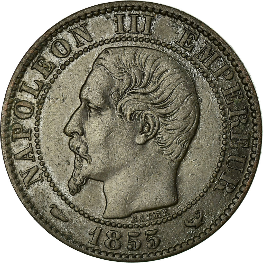 Coin, France, Napoleon III, 5 Centimes, 1855, Lille, EF(40-45), KM 777.7