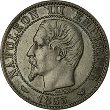 Coin, France, Napoleon III, 5 Centimes, 1855, Lille, EF(40-45), KM 777.7