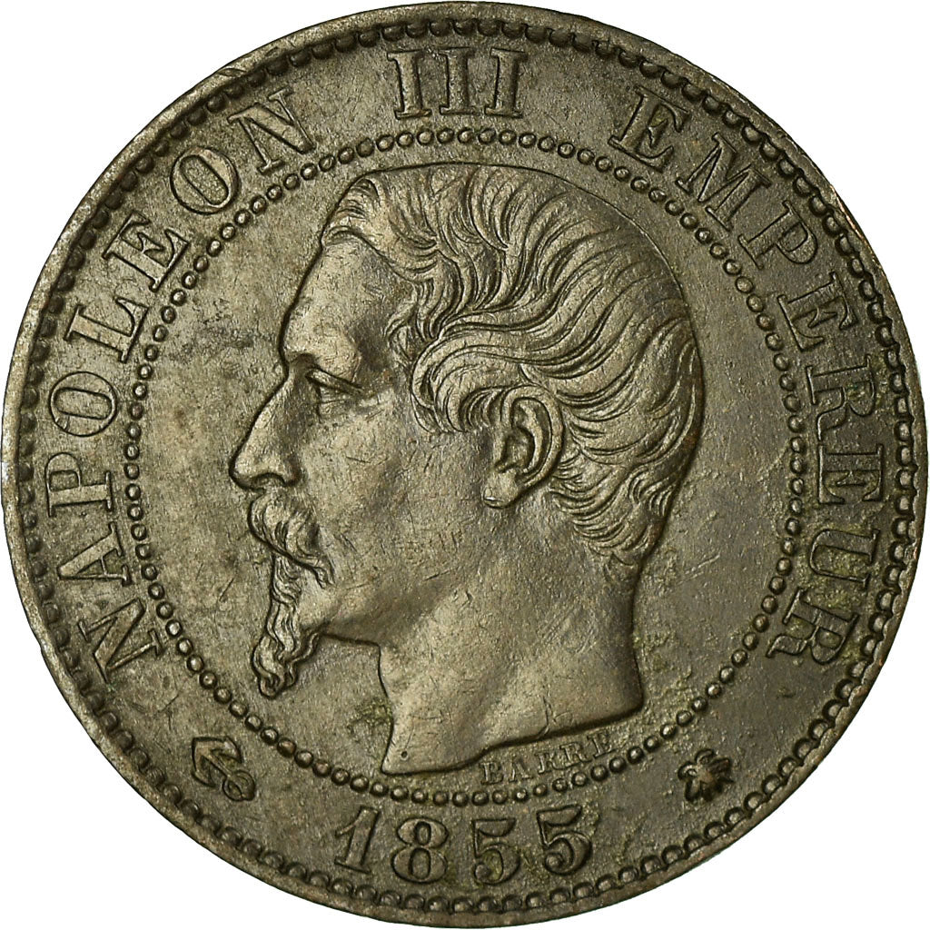 Monnaie, France, Napoleon III, 5 Centimes, 1855, Strasbourg, TB+, Gadoury 152